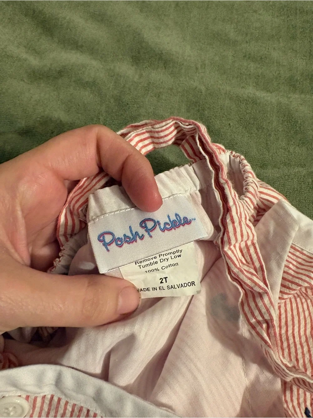 Striped Pink Nautical Baby One-Piece Bodysuit